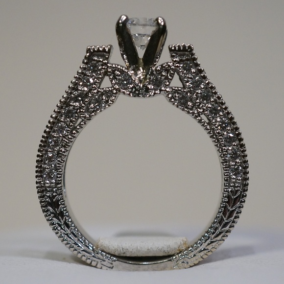 Jewelry - 14KW Gold Genuine Diamond Engagement Ring